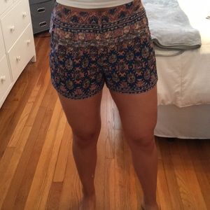 Aztec print shorts